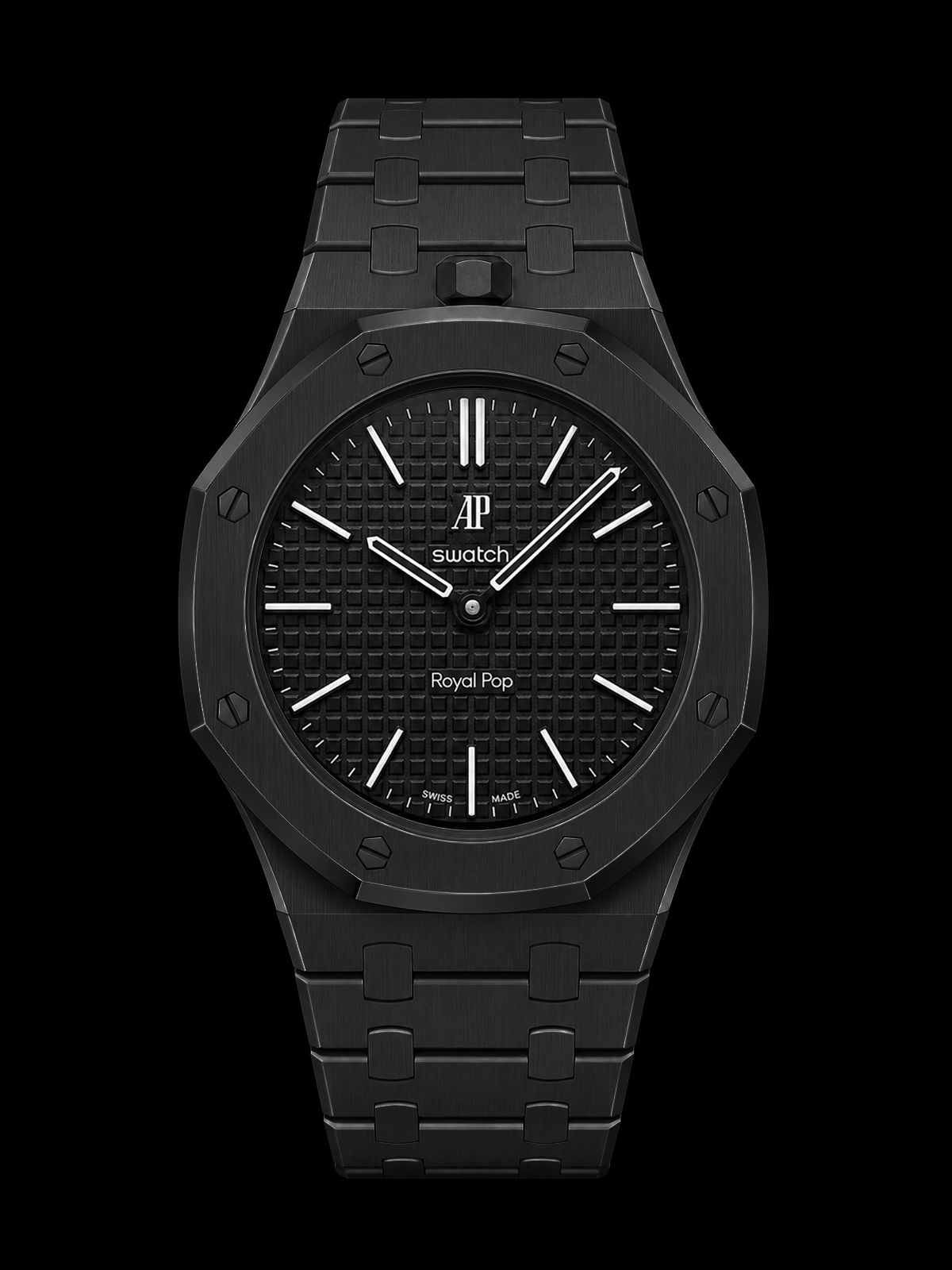 MATTE BLACK PVD Royal Pop Conversion Case, Bezel + Bracelet [PRE-ORDER]