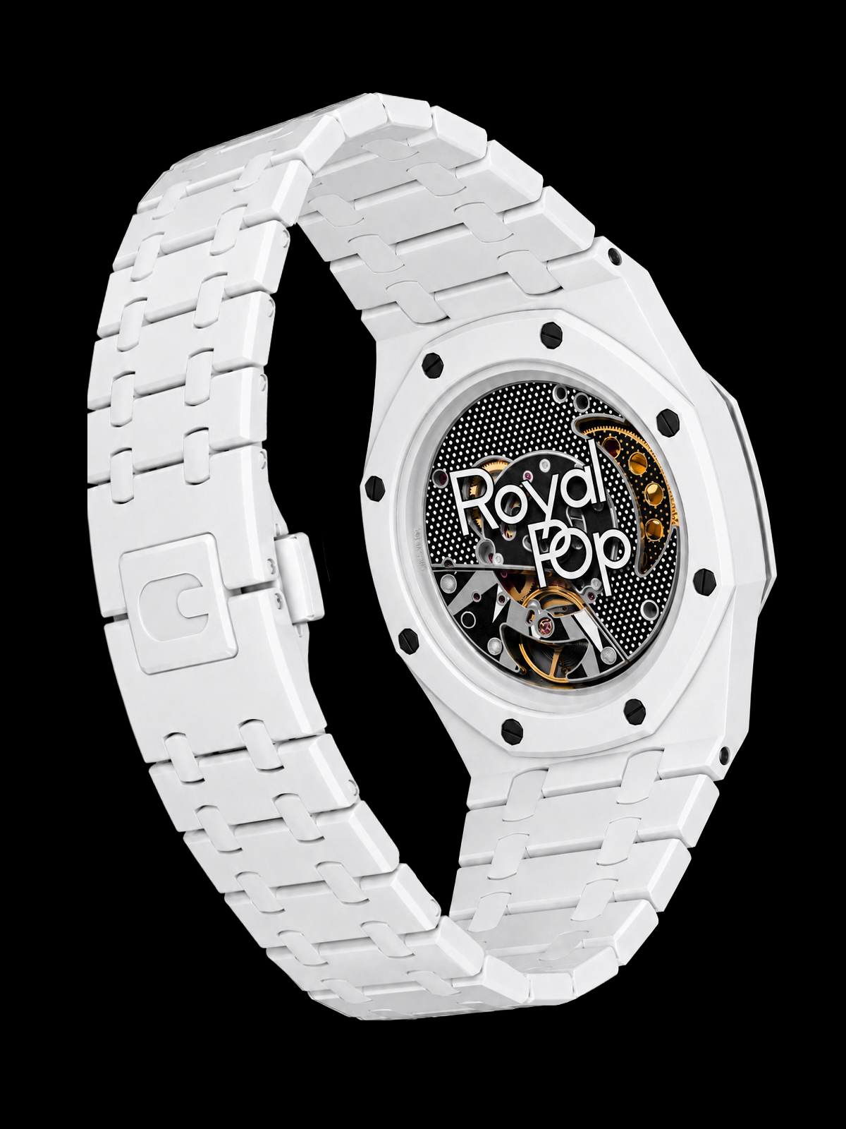 RoyalPop Watch Wrist Conversion Case & Bracelet Combo Matte WHITE [PRE-ORDER]