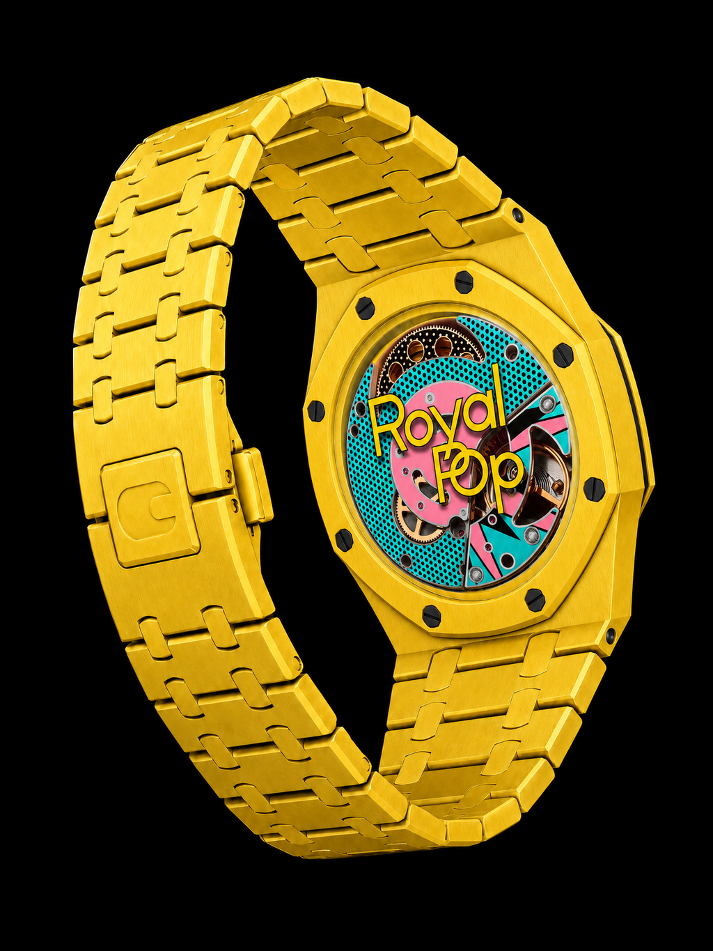 RoyalPop Watch Wrist Conversion Case & Bracelet Combo Matte Yellow [PRE-ORDER]